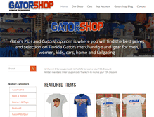 Tablet Screenshot of gatorshop.com